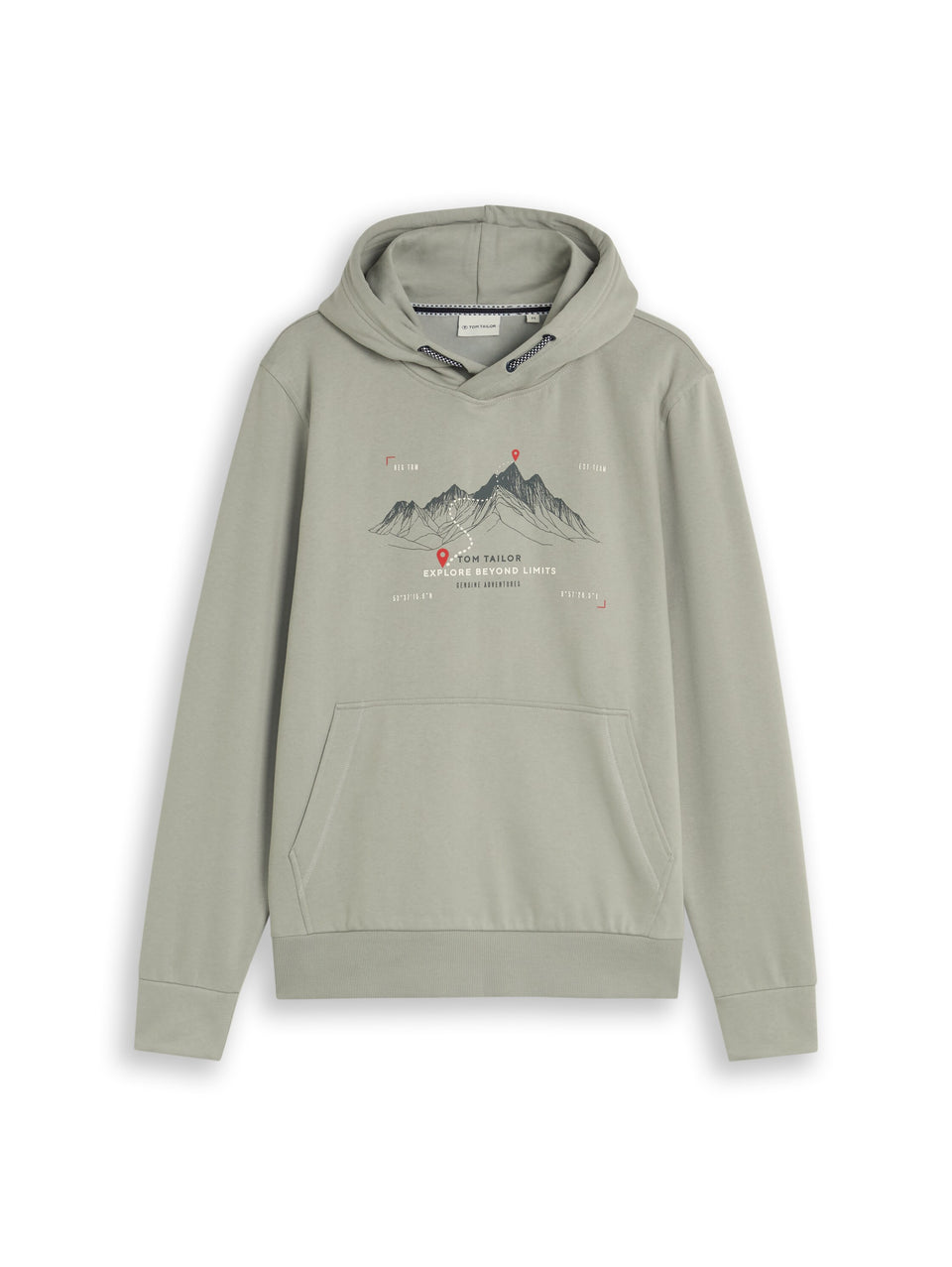 Printed Hoodie - Iron Mint
