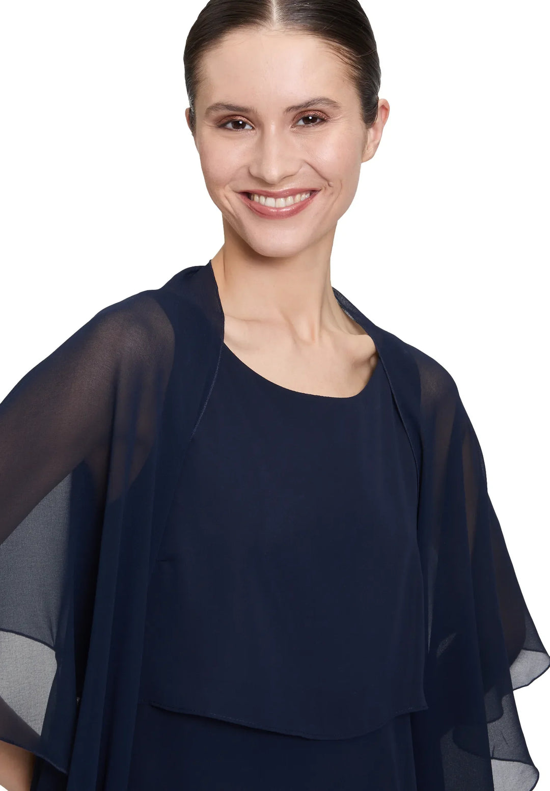 Chiffon Stole with Flounce