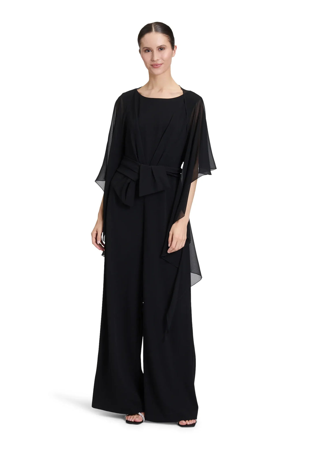 Chiffon Stole with Flounce