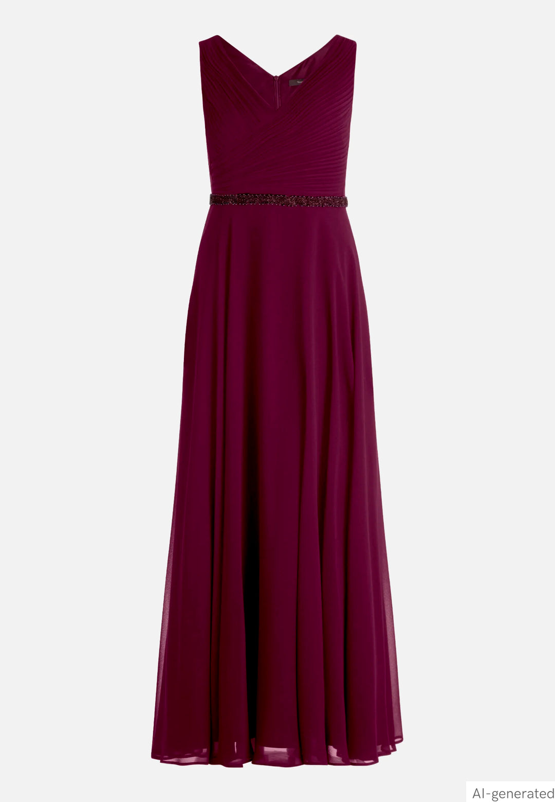 Evening Dress with Pleats