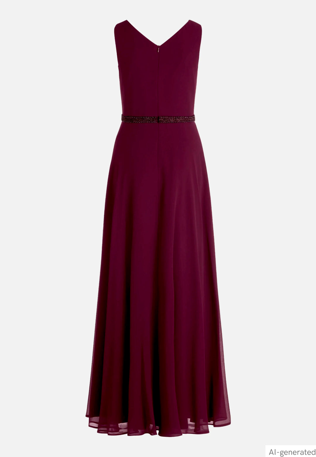 Evening Dress with Pleats