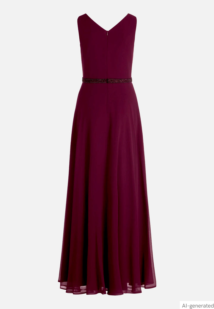 Evening Dress with Pleats