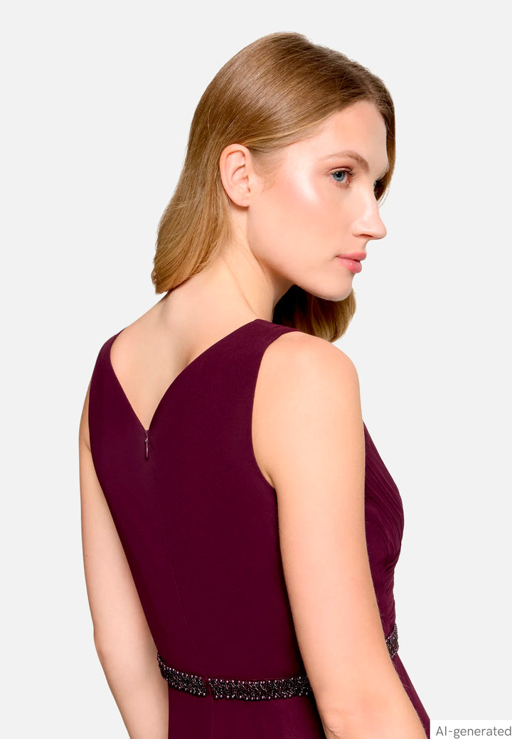 Evening Dress with Pleats