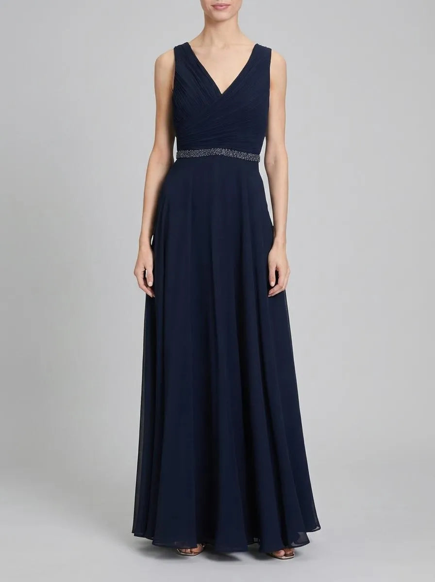 Pleated Evening Dress