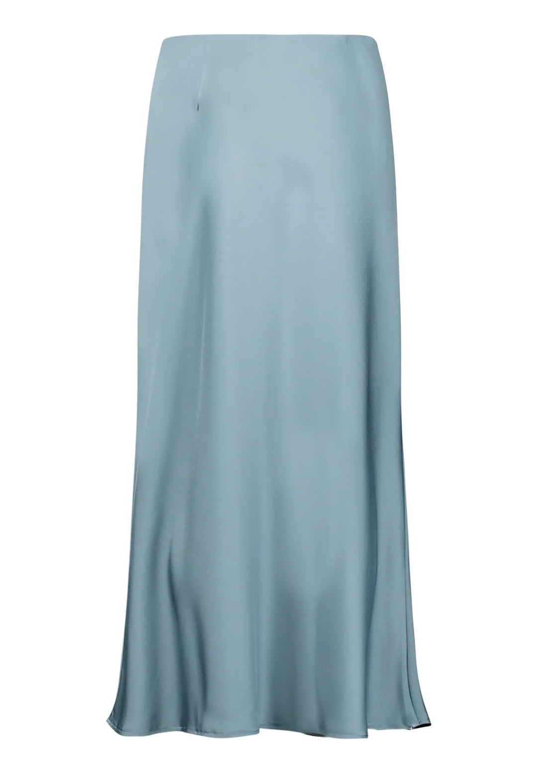 Calf-Length Satin Skirt