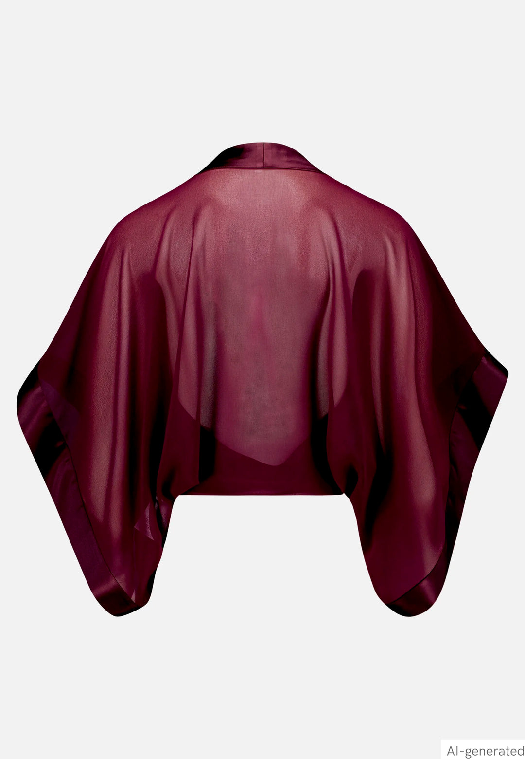Chiffon Stole with 3/4 Sleeves