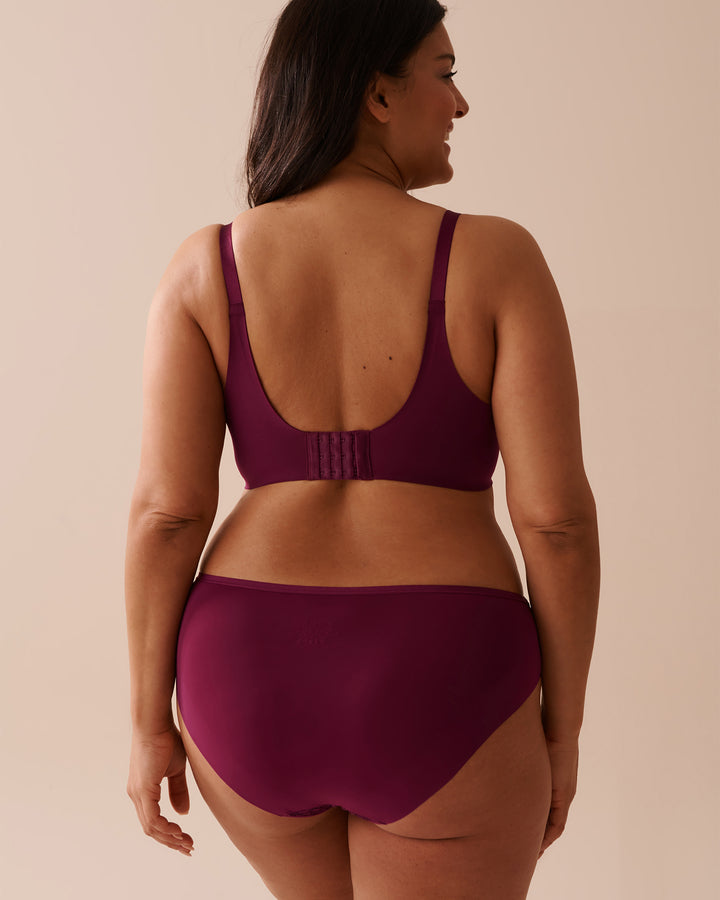 Lightly Lined Sleek Back Bra - Purple Potion