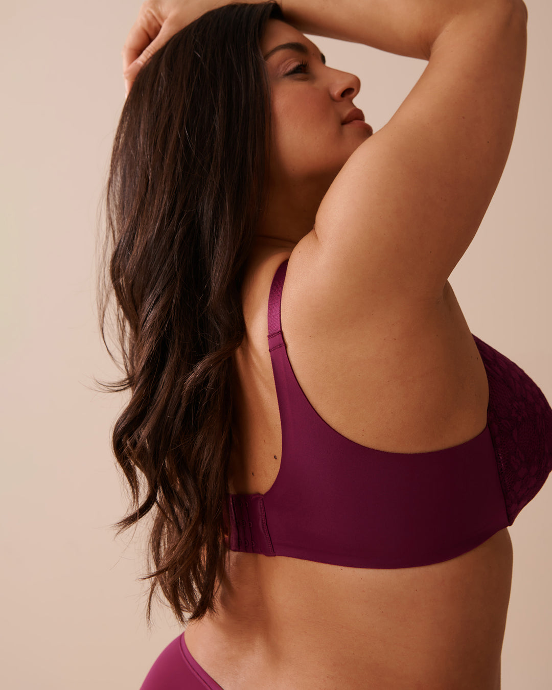 Lightly Lined Sleek Back Bra - Purple Potion