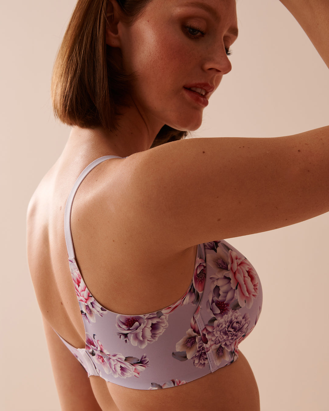 Lightly Lined Wireless Sleek Back Bra - Botanique Flower