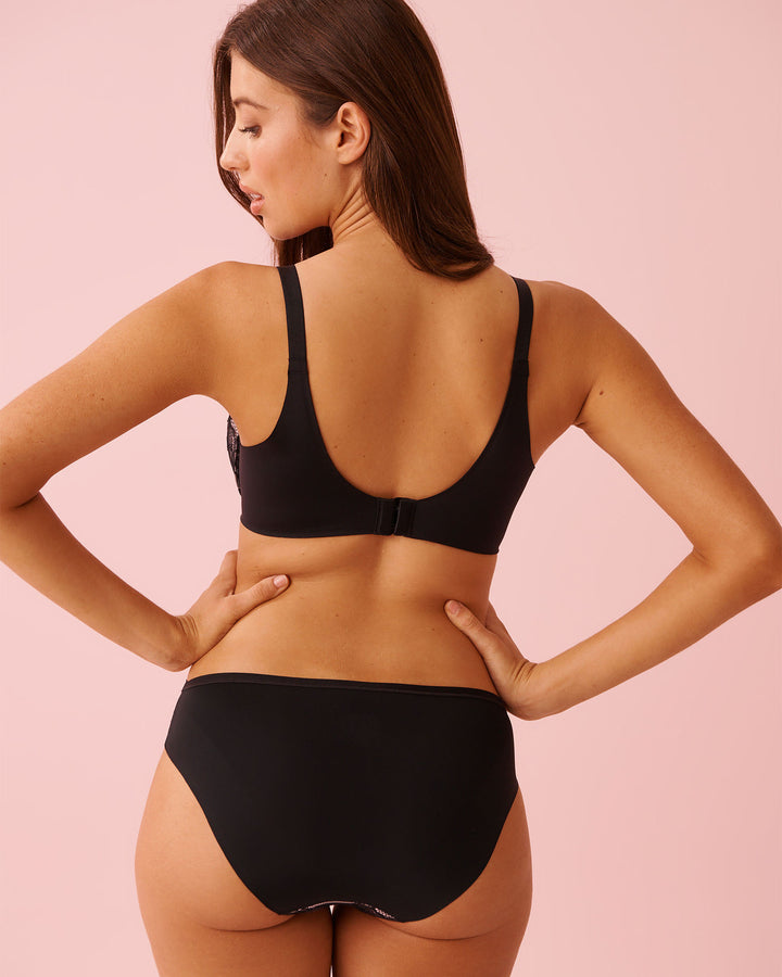 Ll Lace Micro Sleekbk Bra - Black