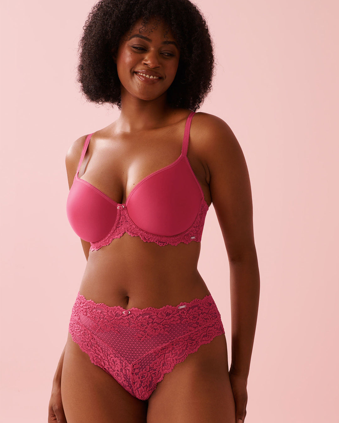 Ll Contour Lace Bra - Pink