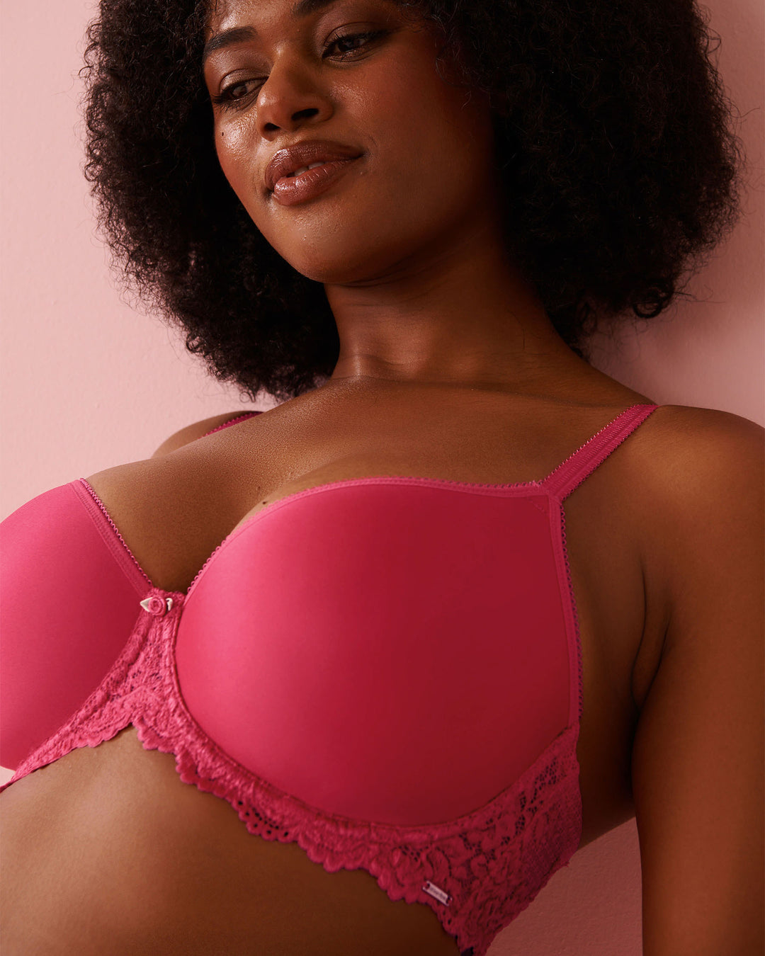 Ll Contour Lace Bra - Pink