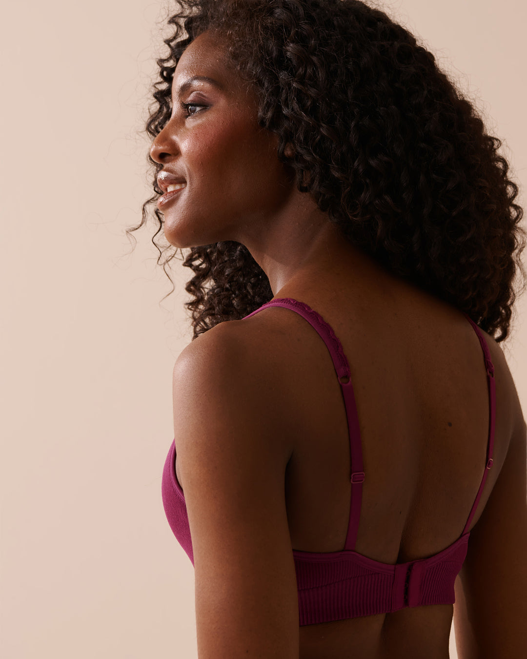 Push Up Plunge Seamless Ribbed Bralette - Periscope