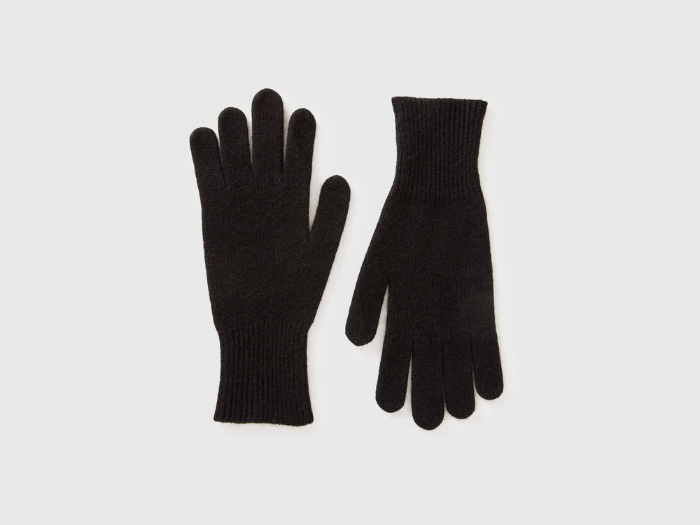 Knit Gloves - Black