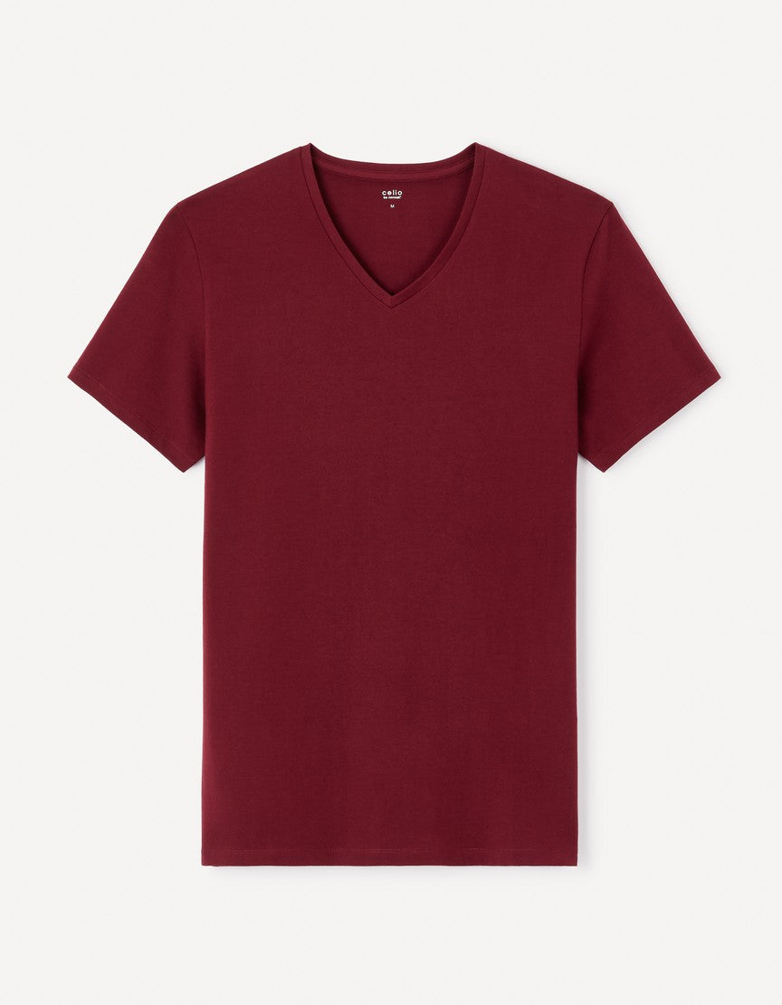 Short Sleeves Tshirt - Burgundy