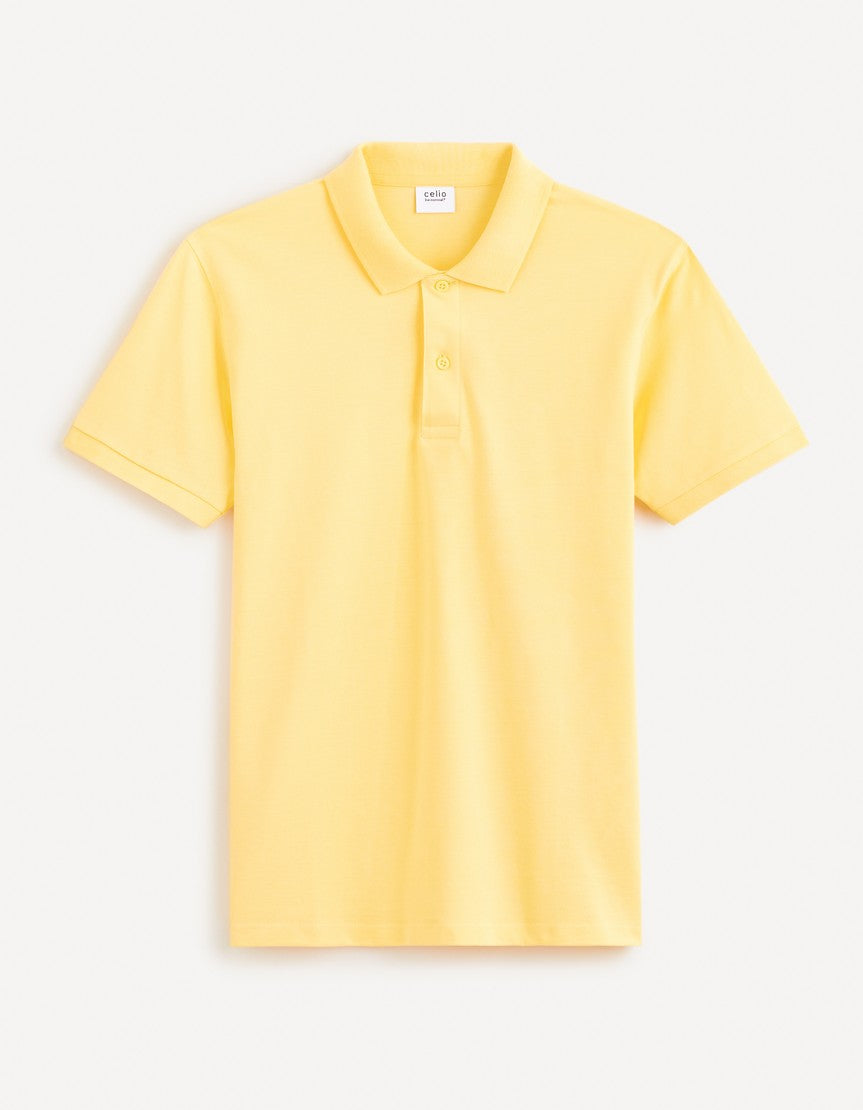 Short Sleeves Polo - Light Yellow 01