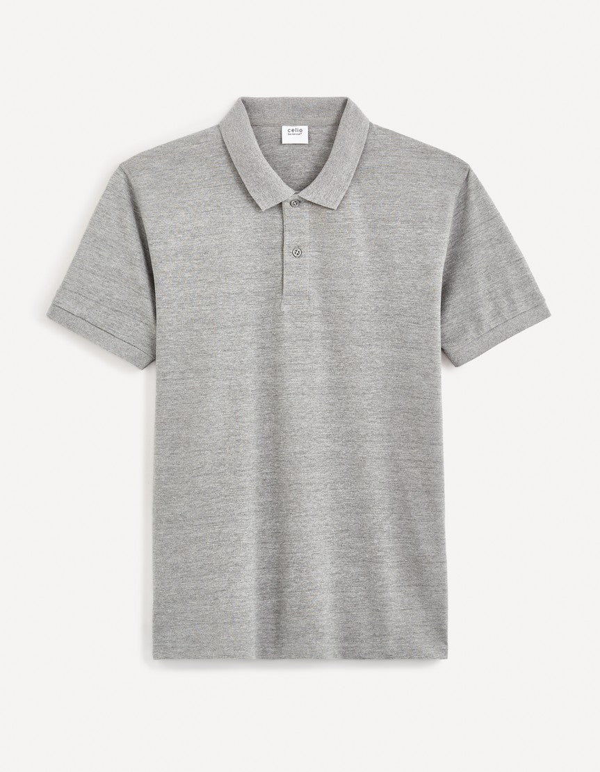 Short Sleeves Polo - Heather Grey