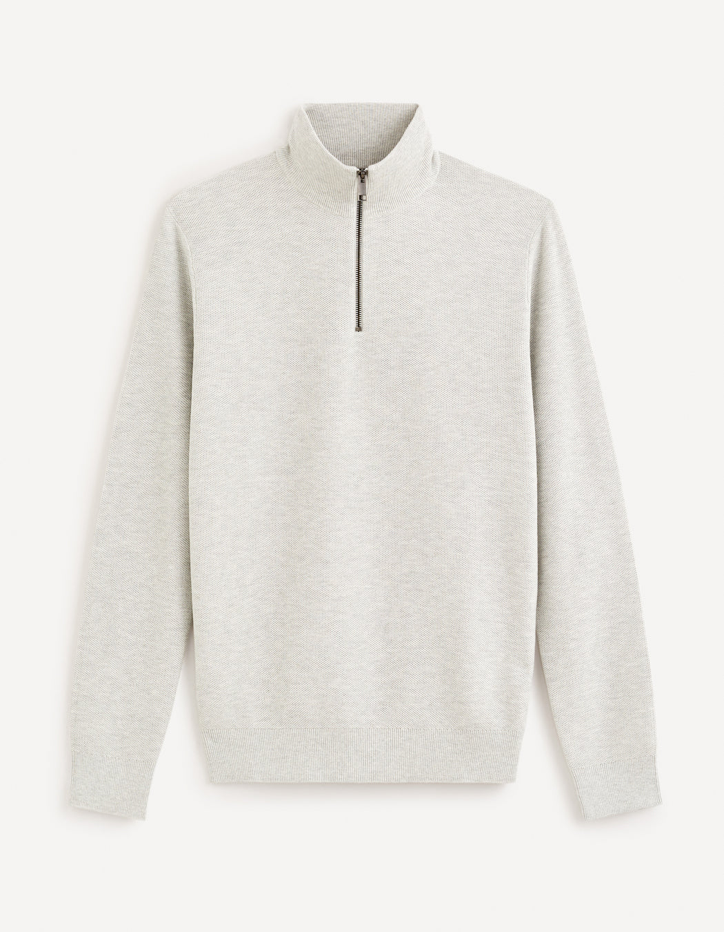 Turtle Neck Jumper - Grey Mel