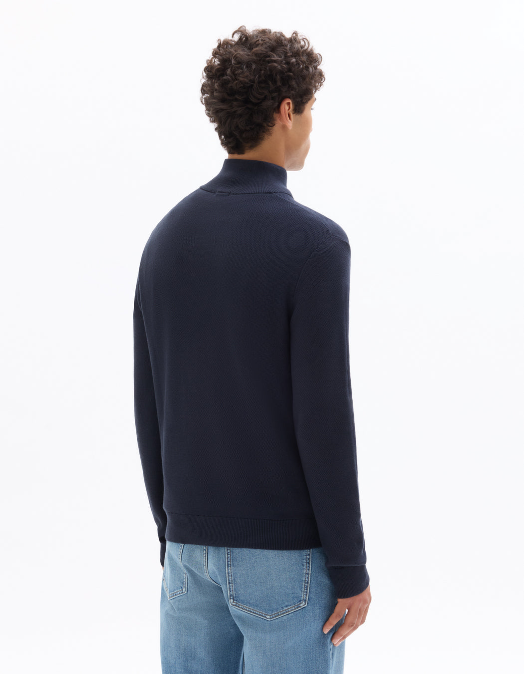 Turtle Neck Jumper - Blue