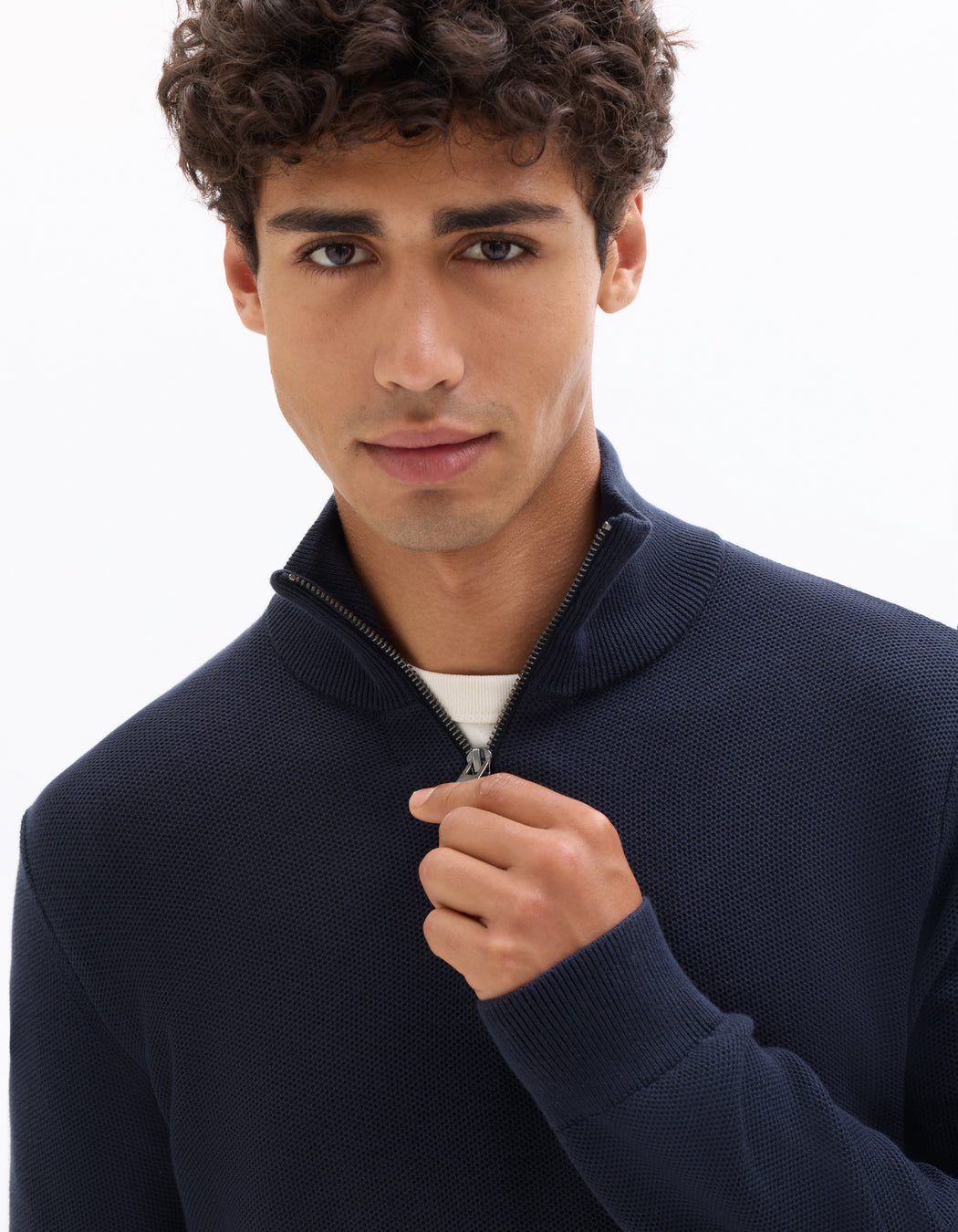 Turtle Neck Jumper - Blue