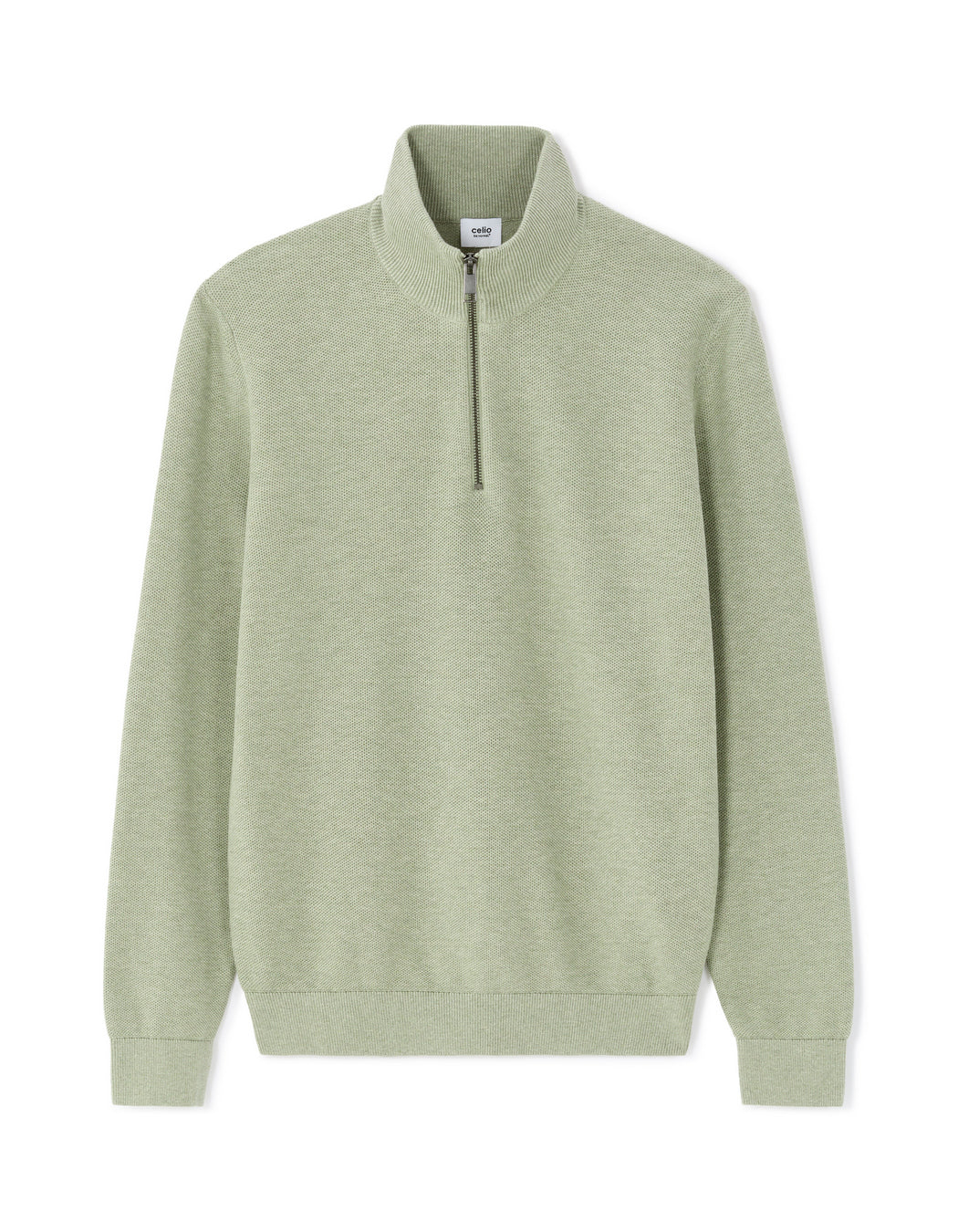 Turtle Neck Jumper - Green Tea Mel