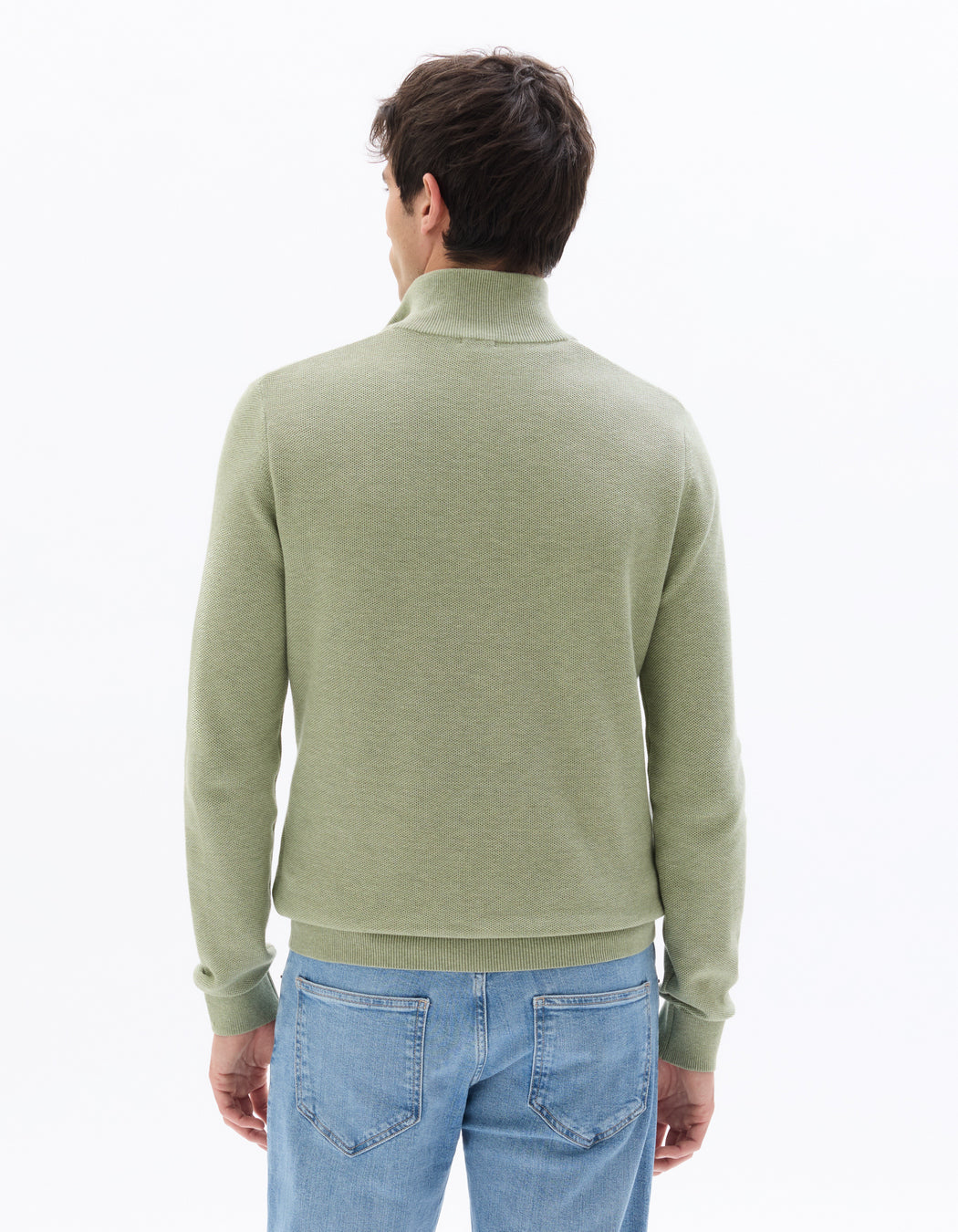 Turtle Neck Jumper - Green Tea Mel
