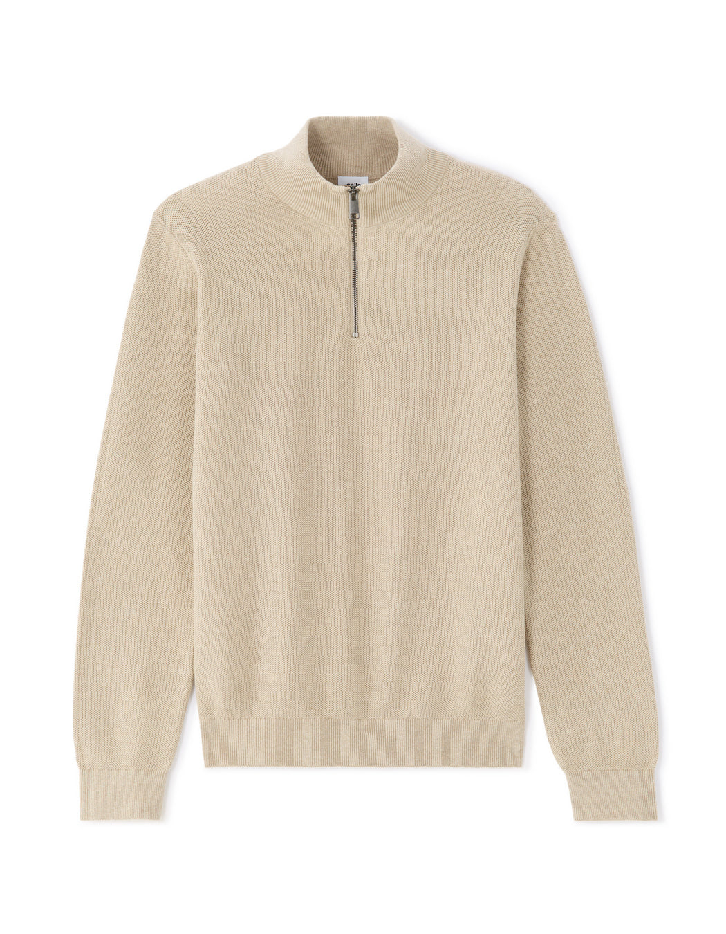 Turtle Neck Jumper - Beige Chalk Mel