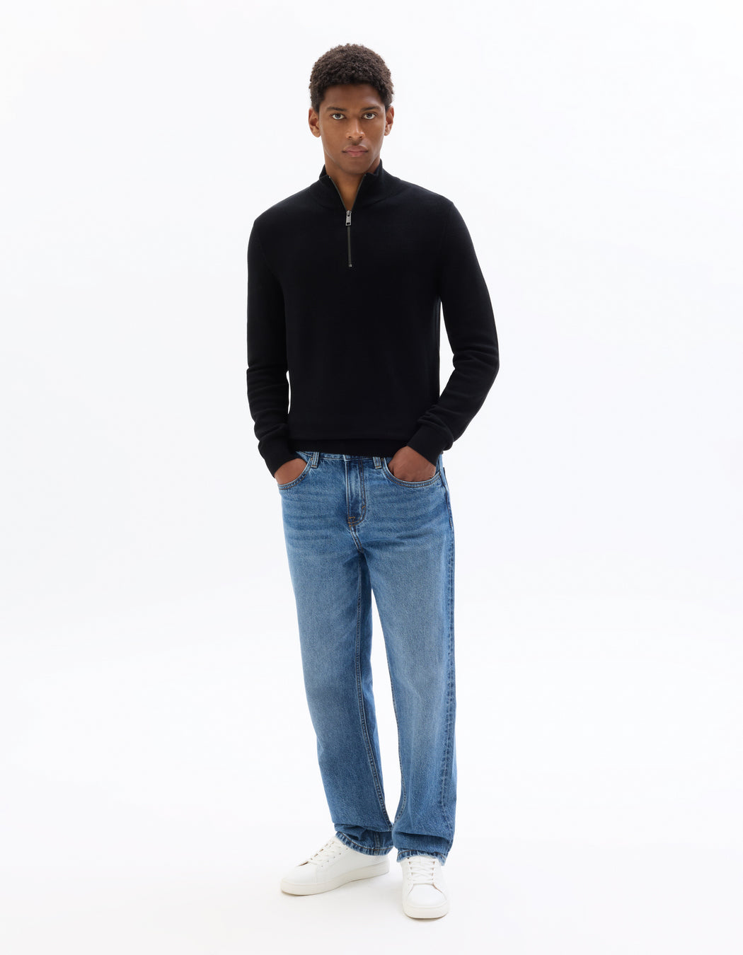 Turtle Neck Jumper - Black