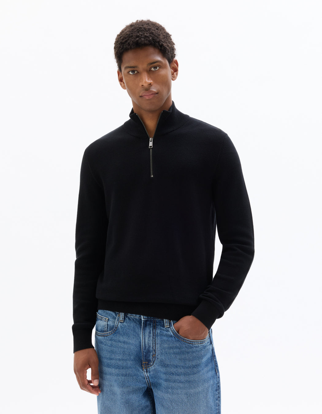 Turtle Neck Jumper - Black