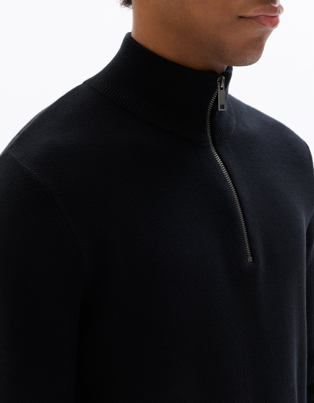 Turtle Neck Jumper - Black
