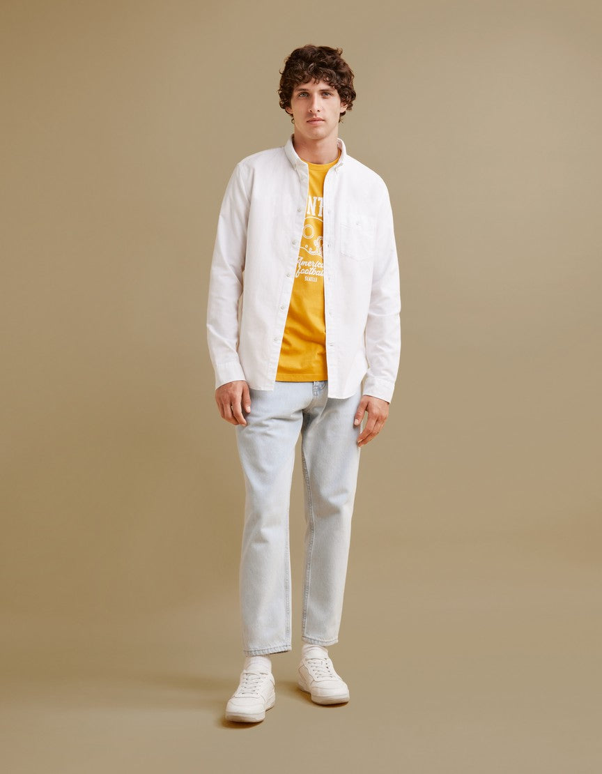 Long Sleeves Shirts - White
