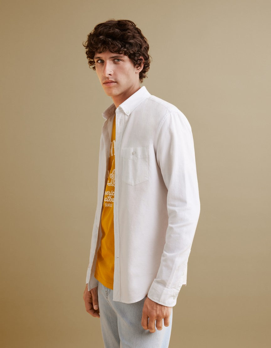 Long Sleeves Shirts - White