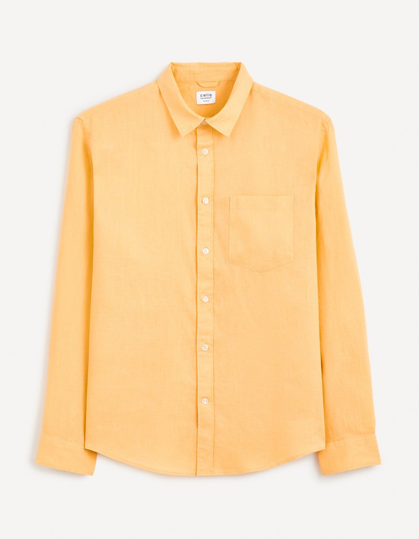 Long Sleeves Shirt - Light Orange 01