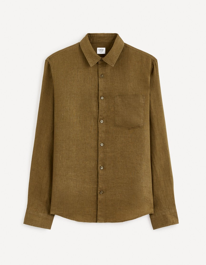 Long Sleeves Shirt - Brown