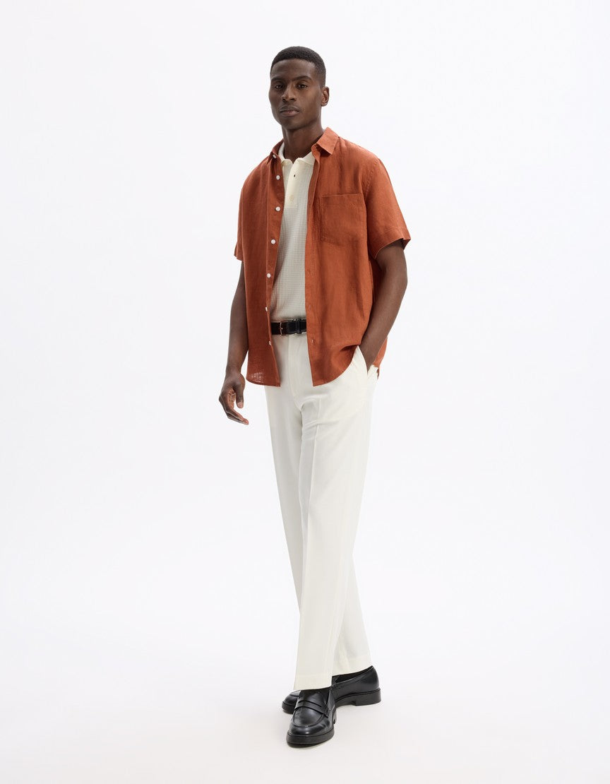 Short Sleeves Shirt - Terracotta