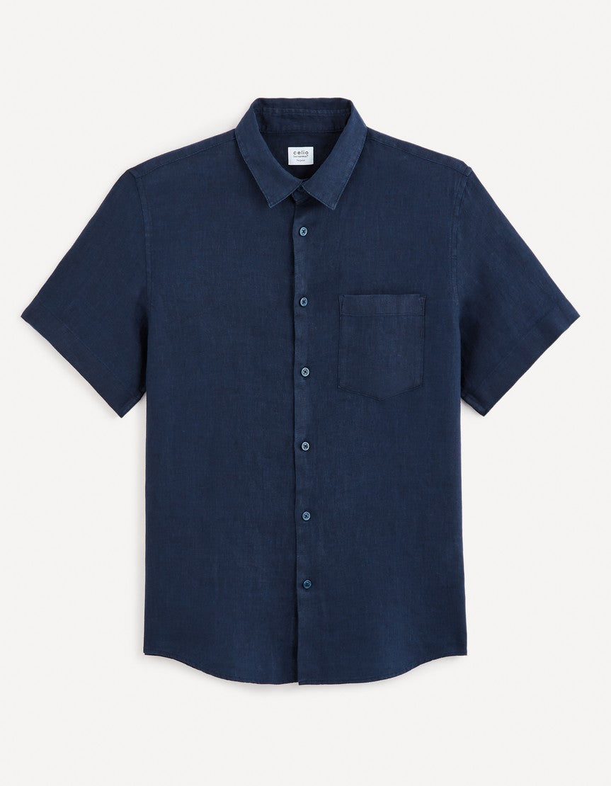 Short Sleeves Shirt - Navy