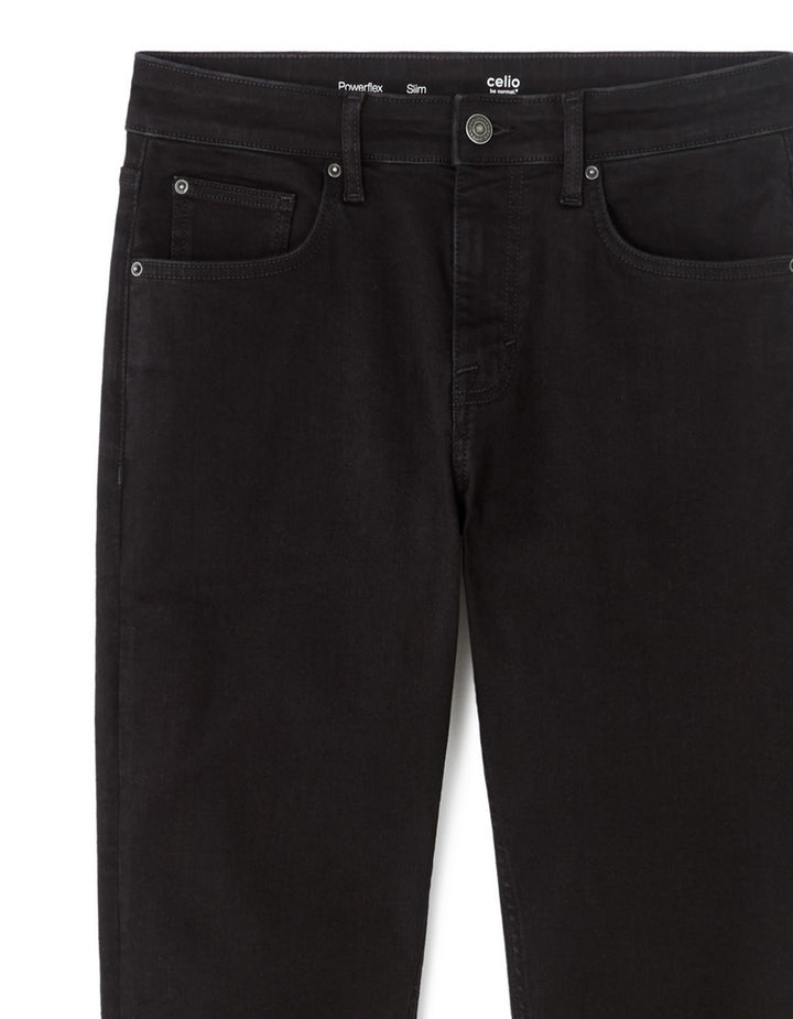 Jeans 1 Length - Black Black