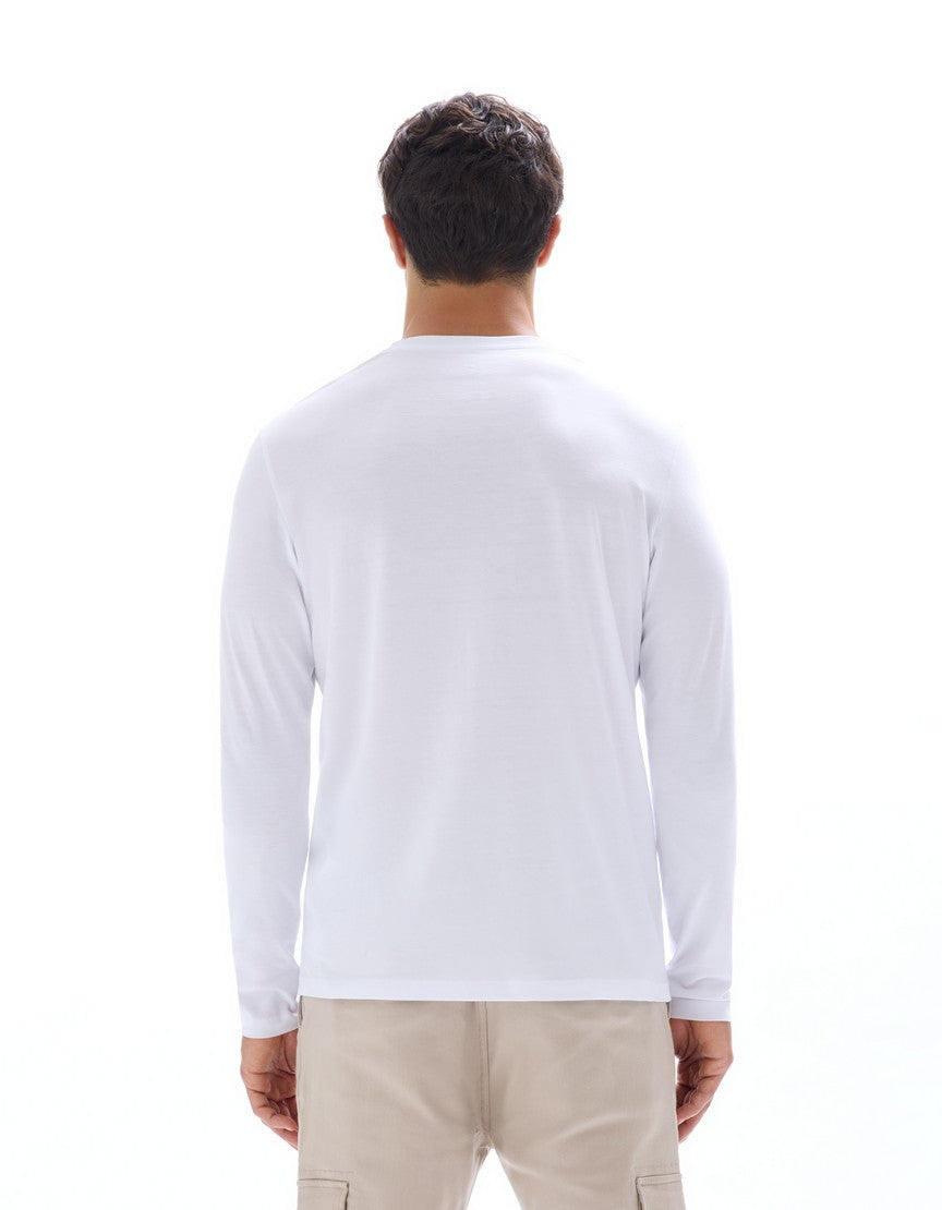 Long Sleeves Tshirt - White