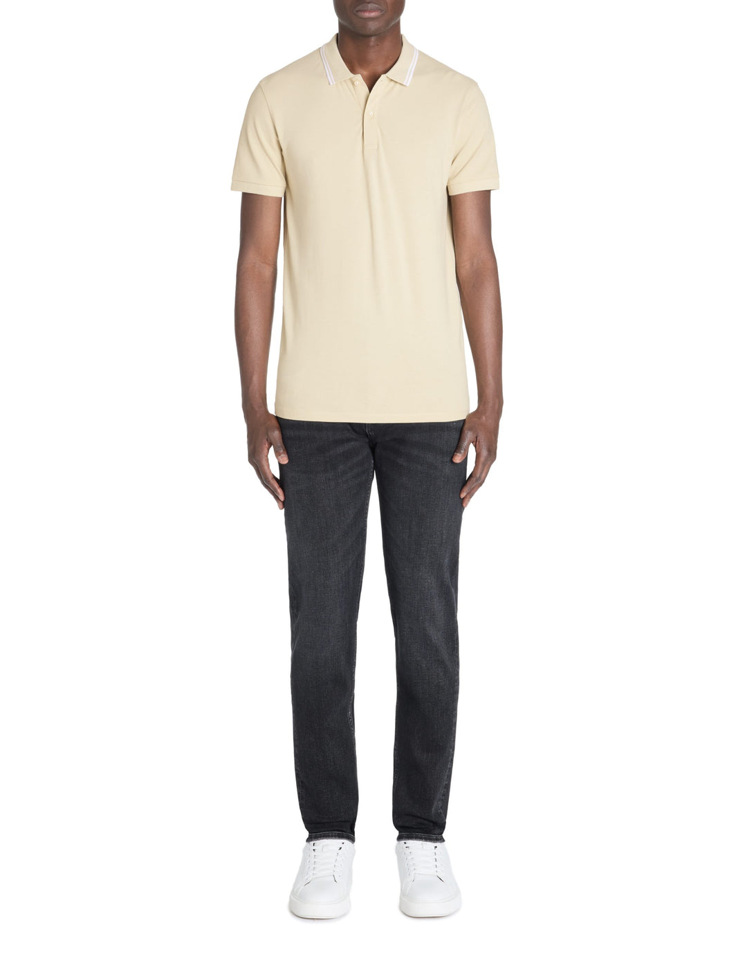 Short Sleeves Polo - Beige