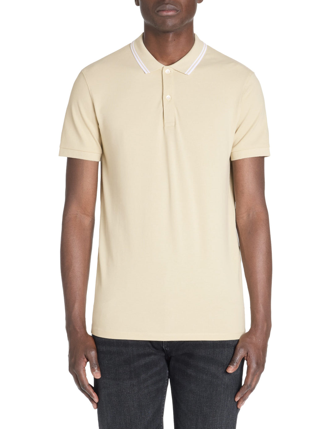 Short Sleeves Polo - Beige