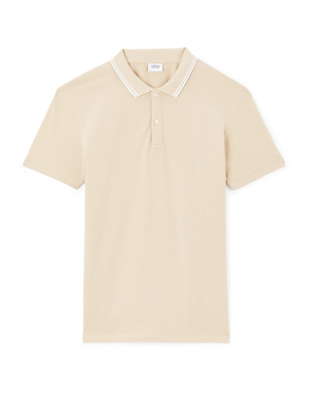Short Sleeves Polo - Beige