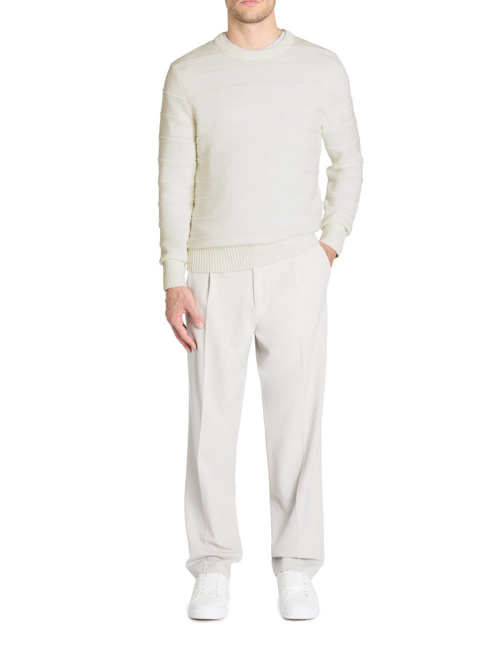 Crew Neck Jumper - Beige