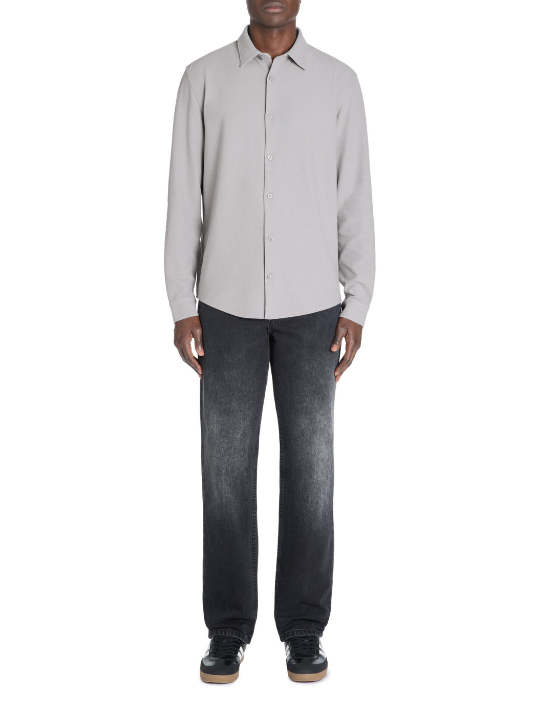 Long Sleeves Shirt - Light Grey