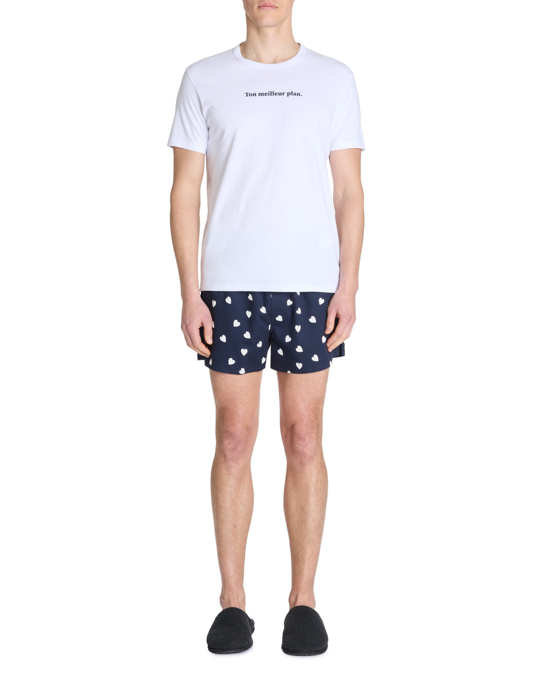 Pyjama/Bathrobe/Slippers - Blue