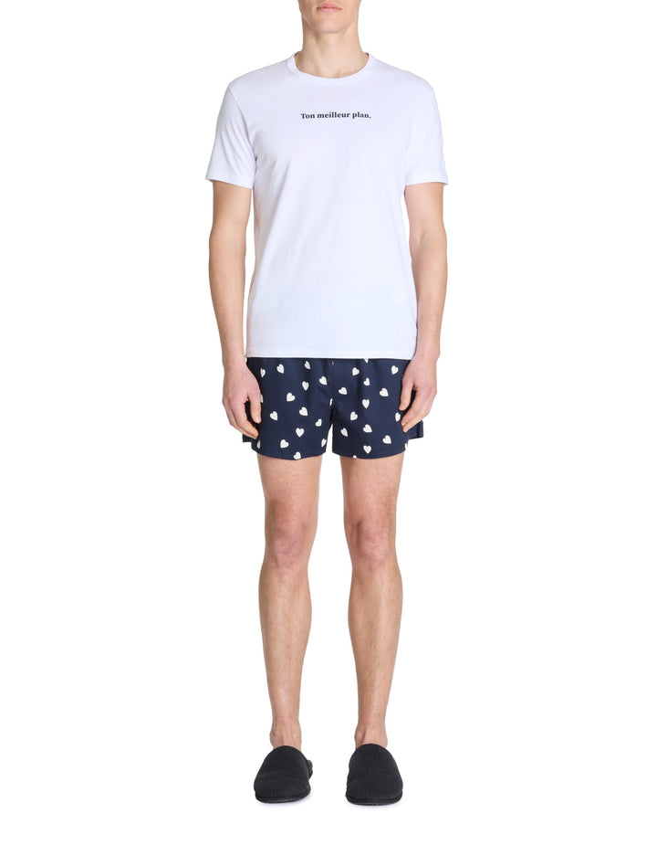 Pyjama/Bathrobe/Slippers - Blue