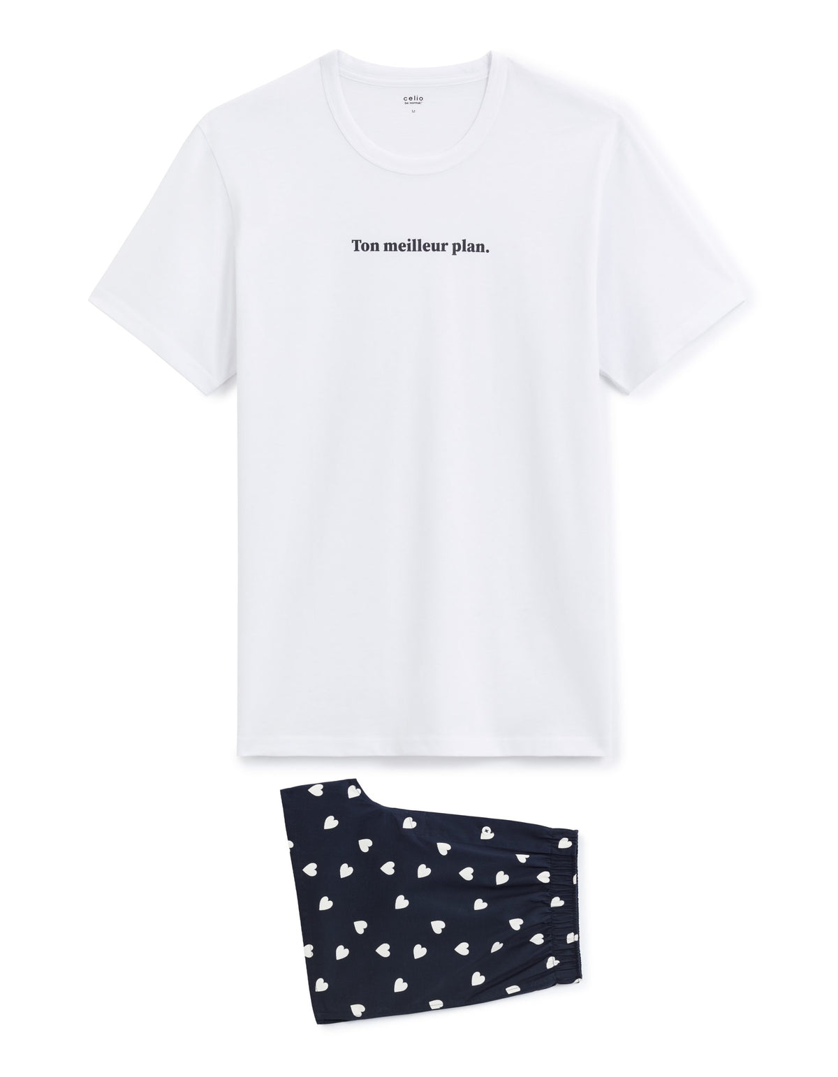Pyjama/Bathrobe/Slippers - Blue