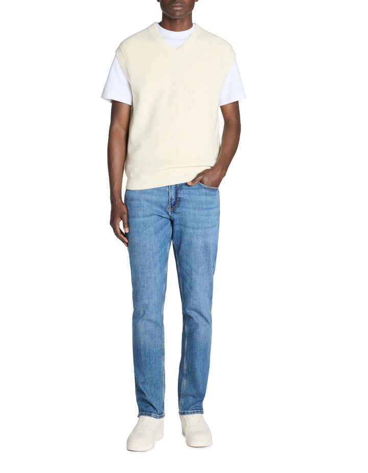 Crew Neck Jumper - Beige
