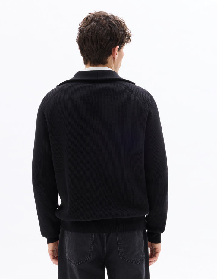 Turtle Neck Jumper - Black