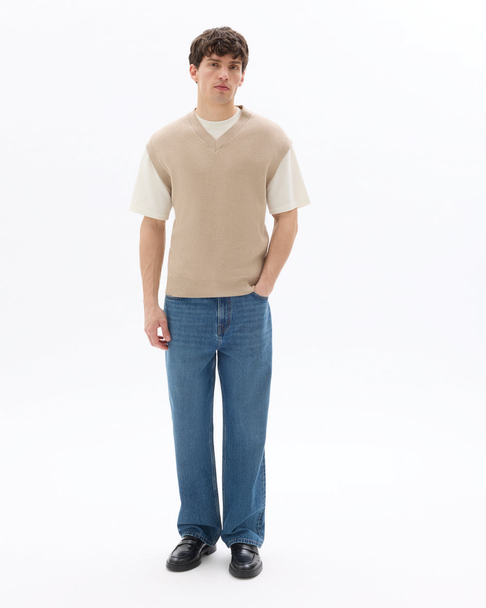 Jean 1 Length - Stone