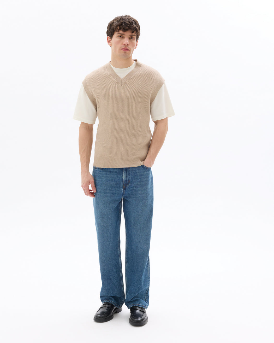 Jean 1 Length - Stone